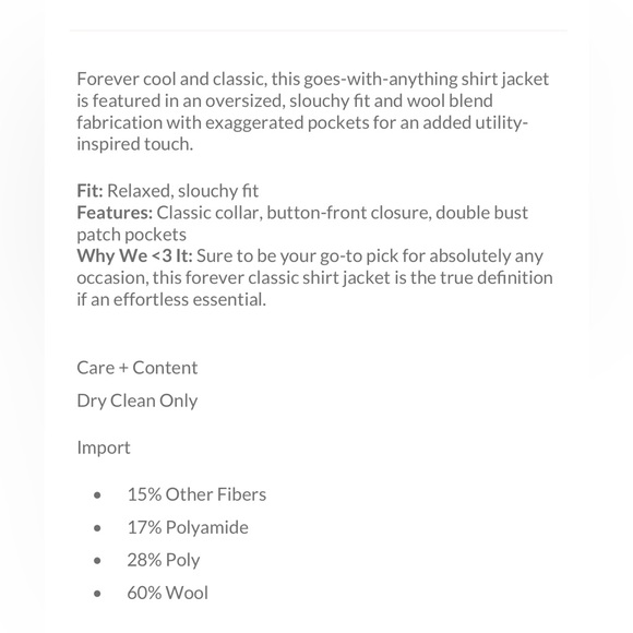 Jessica Shirt Jacket✨ - Picture 6 of 9